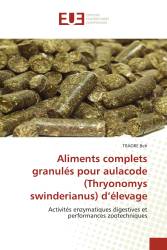 Aliments complets granulés pour aulacode (Thryonomys swinderianus) d’élevage