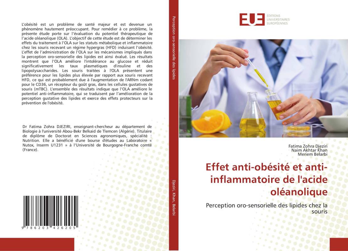 Effet anti-obésité et anti-inflammatoire de l'acide oléanolique