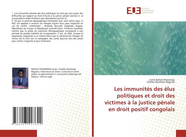 Les immunités des élus politiques et droit des victimes à la justice pénale en droit positif congolais