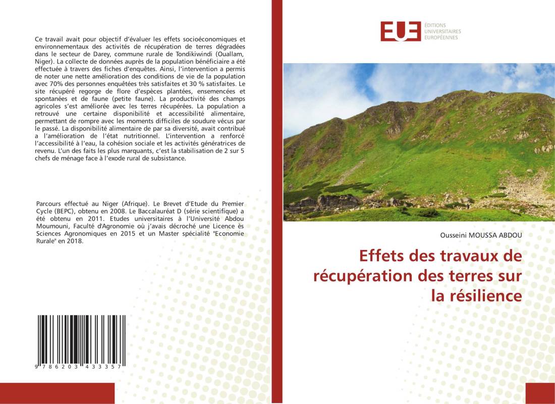 Effets des travaux de récupération des terres sur la résilience