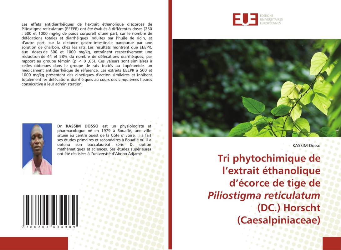 Tri phytochimique de l’extrait éthanolique d’écorce de tige de Piliostigma reticulatum (DC.) Horscht (Caesalpiniaceae)