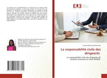 La responsabilité civile des dirigeants