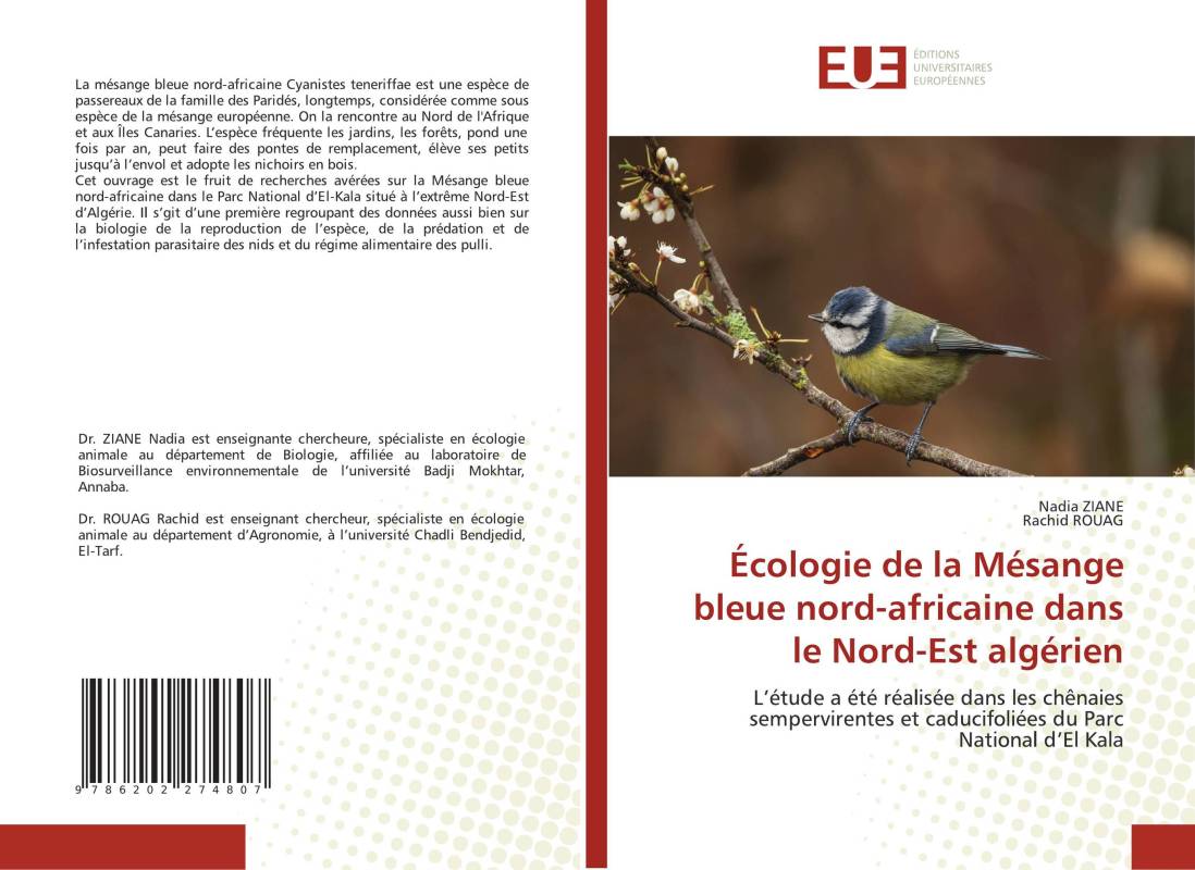 Écologie de la Mésange bleue nord-africaine dans le Nord-Est algérien