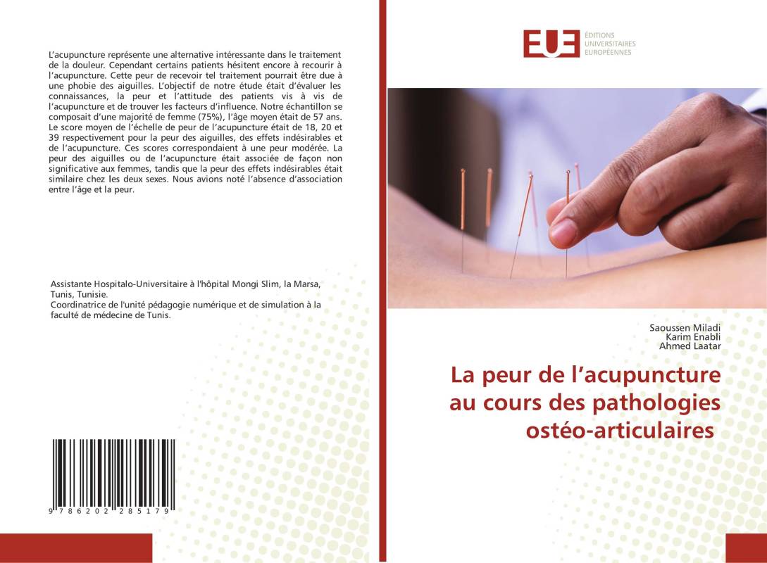 La peur de l’acupuncture au cours des pathologies ostéo-articulaires