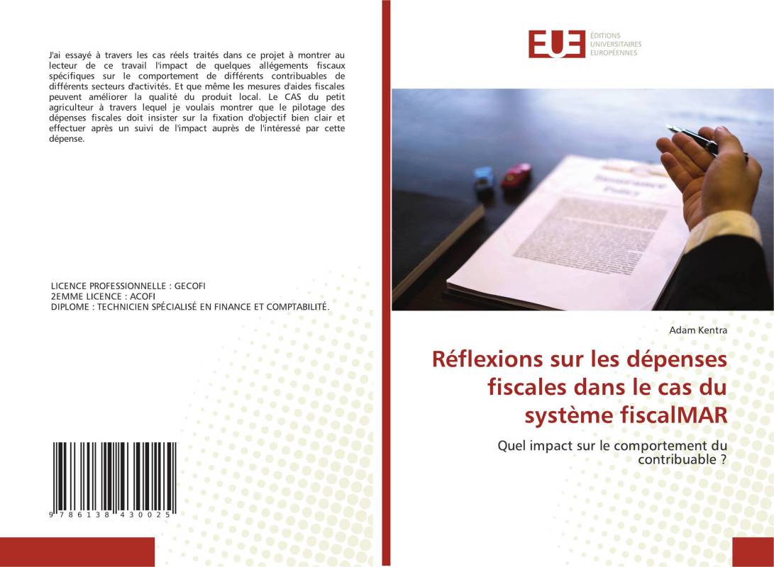 Réflexions sur les dépenses fiscales dans le cas du système fiscalMAR