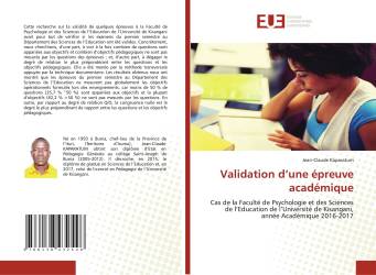 Validation d’une épreuve académique