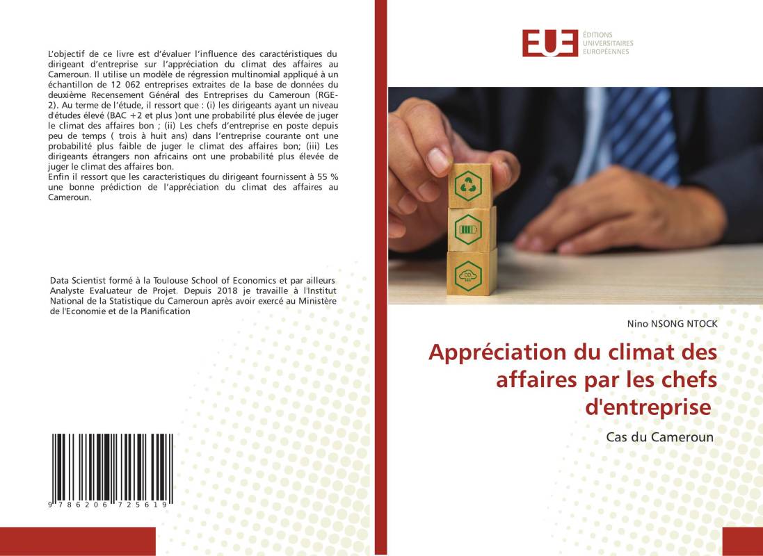 Appréciation du climat des affaires par les chefs d'entreprise