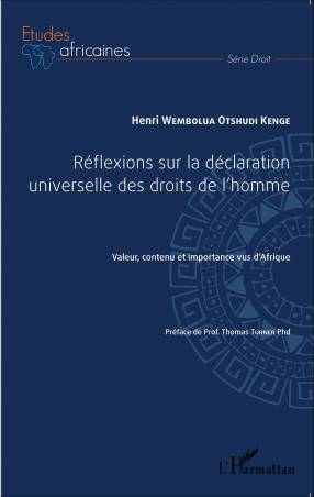 Réflexions sur la déclaration universelle des droits de l'homme