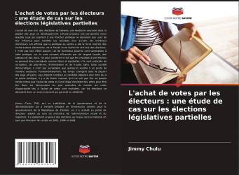 L'achat de votes par les électeurs : une étude de cas sur les élections législatives partielles