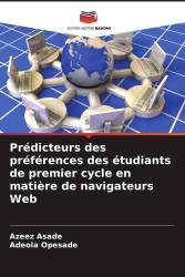 Prédicteurs des préférences des étudiants de premier cycle en matière de navigateurs Web