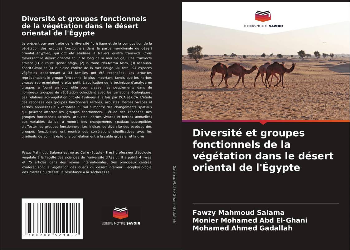 Diversité et groupes fonctionnels de la végétation dans le désert oriental de l'Égypte