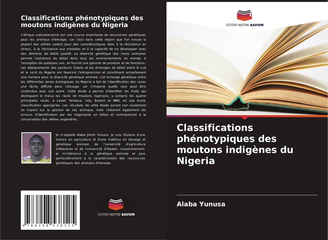 Classifications phénotypiques des moutons indigènes du Nigeria