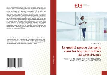 La qualité perçue des soins dans les hôpitaux publics de Côte d’Ivoire