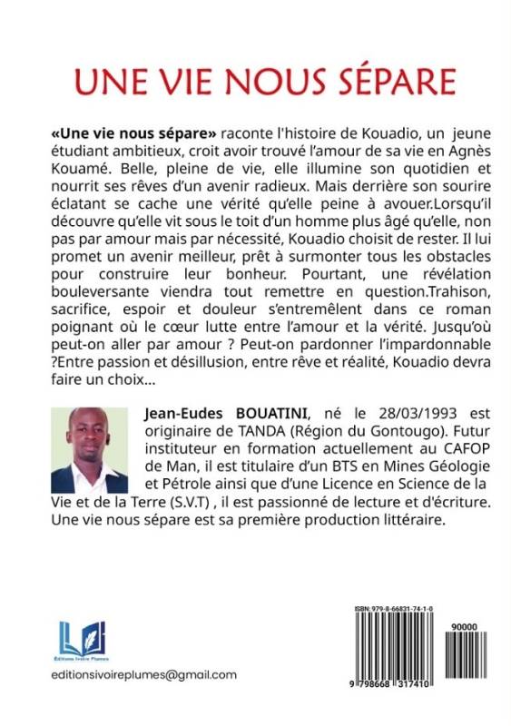 Une vie nous sépare Jean-Eudes BOUATINI