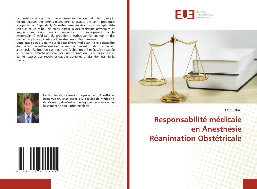 Responsabilité médicale en Anesthésie Réanimation Obstétricale