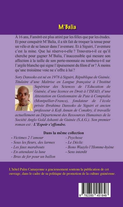 M'Balia ou L'argile blanche de la mine Sory Dansoko