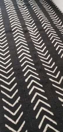 Tissu BOGOLAN Noir NIÔGON Mowpti