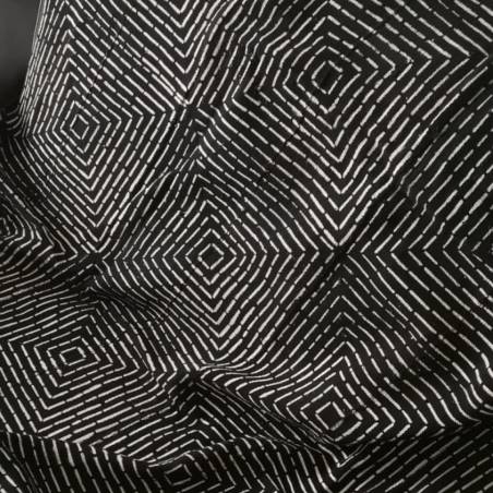 Tissu BOGOLAN Noir FÔLI KÔNÔ Mowpti