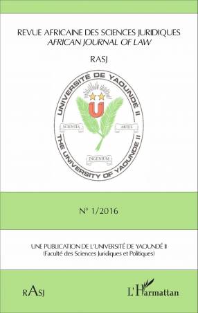 Revue africaine des sciences juridiques N° 1/2016