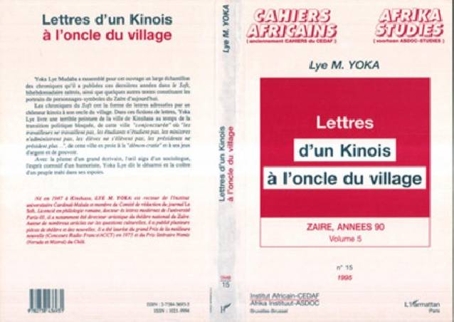 Lettres d&#039;un Kinois à l&#039;oncle du village