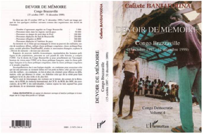 DEVOIR DE MÉMOIRE CONGO BRAZZAVILLE (15 octobre 1997 - 31 décembre 1999)