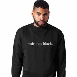 Sweat-shirt NOIR, PAS BLACK